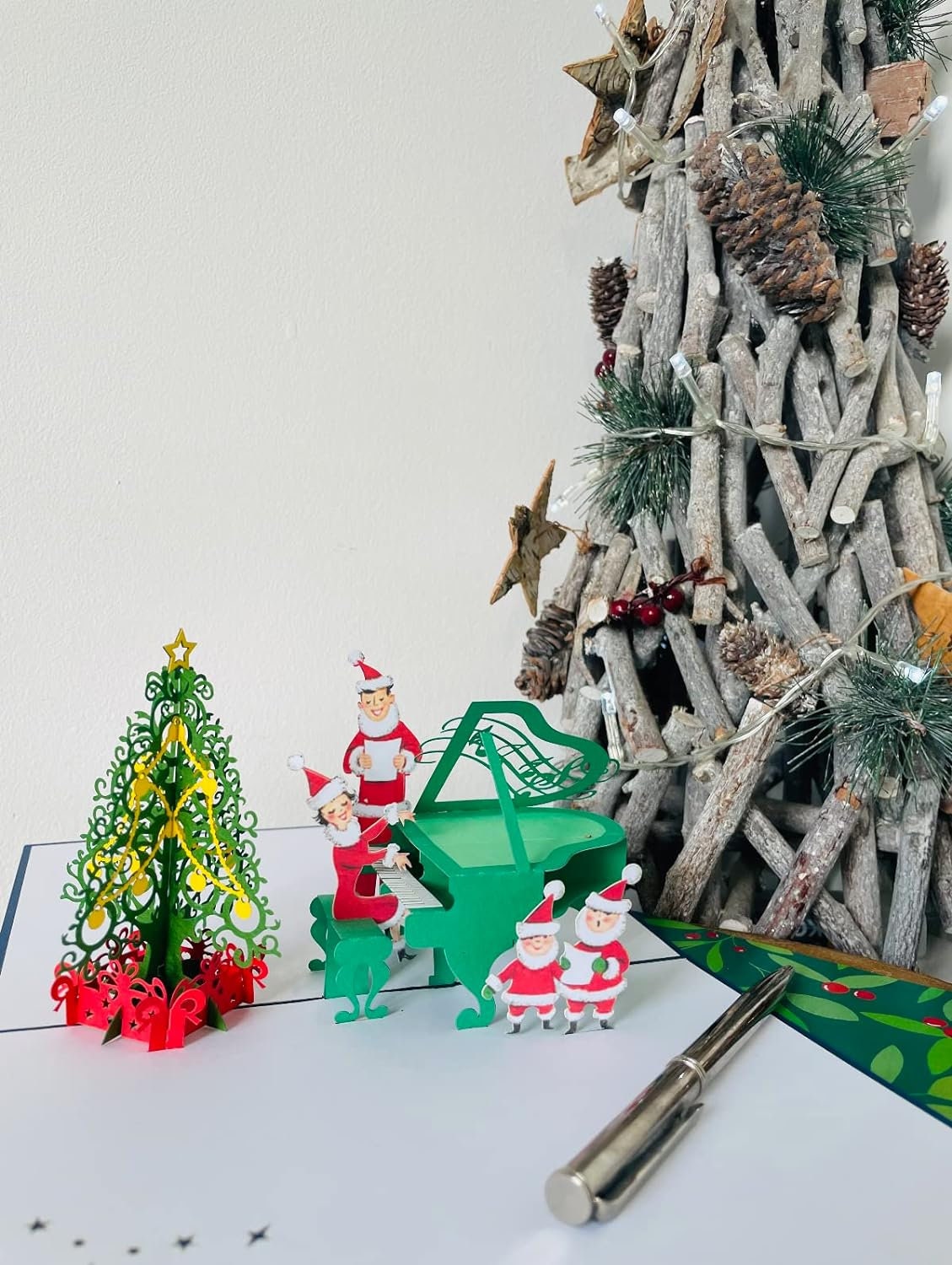 Christmas Carols Cheer 3D Pop Up Card