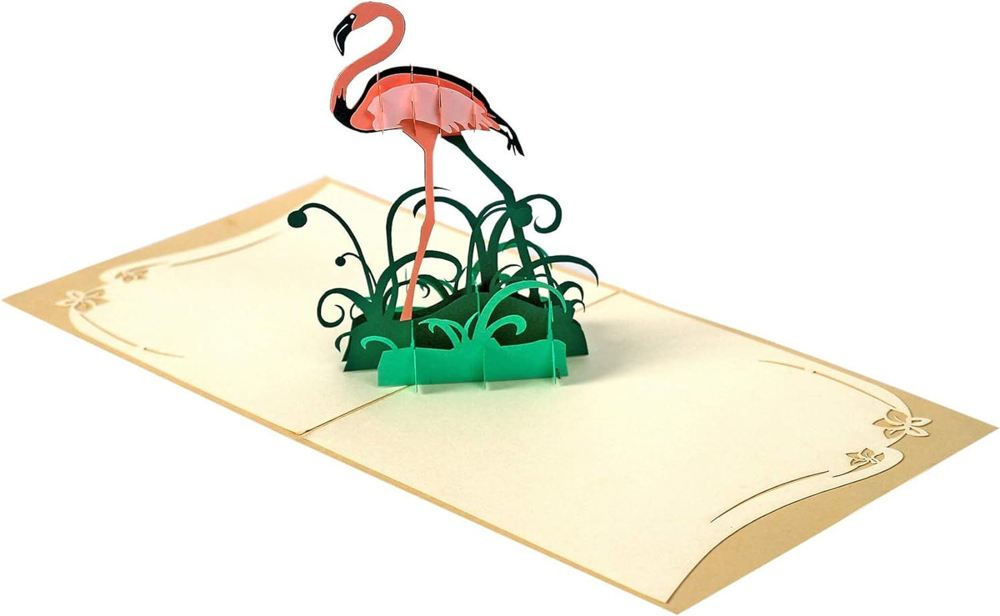 Pink Flamingo 3D Pop Up Card - Spring Collection