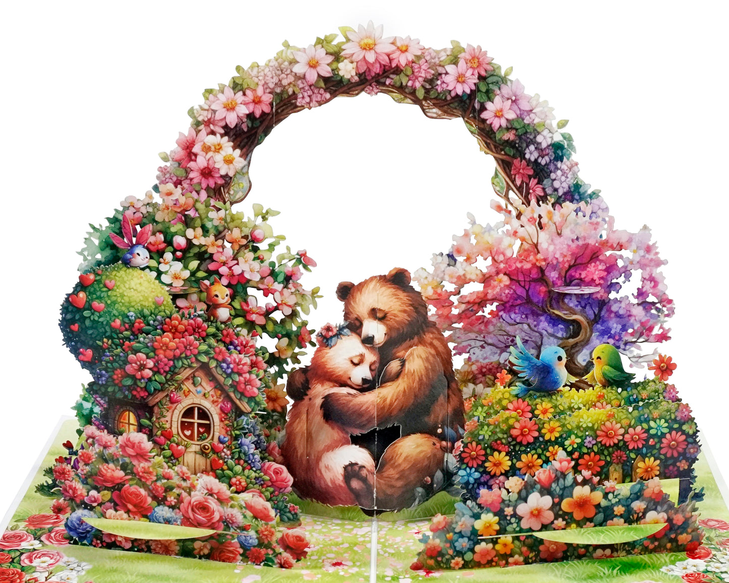 Bear Couple Love 3D Pop-Up Card -  Romantic Gift for Valentine's Day, Anniversary & Birthdays